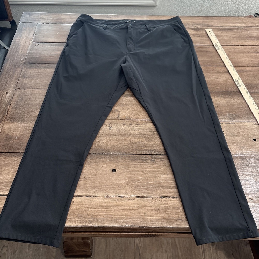 Under 510 Super Stretch Performance Pants Mens 32x28 Black Solid Slim Fit Preppy